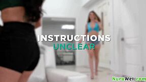 Two Naughty Sluts Share Dick in Hardcore Nuru Massage Threesome!