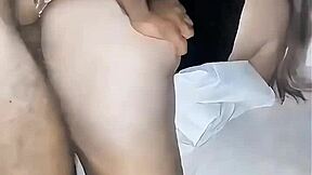 Young Wife’s First Time Bareback Creampie on Wedding Night