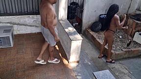 Fudendo o Cuzinho da Diarista in Rough Latina Anal Action with Skinny Teen