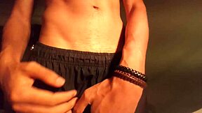 Hot Muscular Guy Can’t Resist Huge Cock and Masturbates at Home