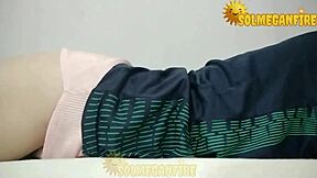 latina roommate convinces ex to cheat because she's so horny