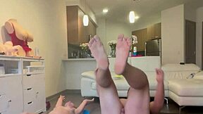 After my intense naked workout, i sucked his thick cock in the shower till tears fell from my eyes.