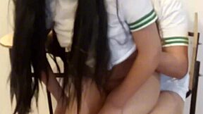my school girl gf let me film her, swear i won’t show it... banging in classroom