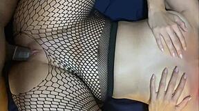 i shared a moment with him in fishnets. he gave me something special in my mouth.