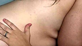 Chubby woman has a delicious experience