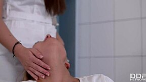 Dominant nurse kendra star disciplines leggy babe lena nitro in hospital clinic