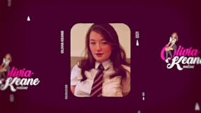 hot 18 yr old, like, touchin’ herself outside... dang, forgot the word, but it’s freakin’ wild to see!