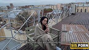 Can Sis Handle Stepbrother's Dick In Her Mouth And Pussy?