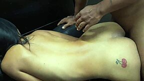 Watch this curvy Latina stepsister beg her stepbrother to spank her big ass and massage her big tits!