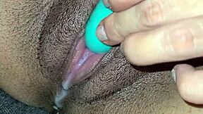 Latina wife oozes cum from pussy during intense solo play