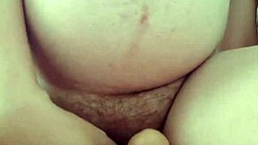 Look, pregnant babe rides and plays with herself solo