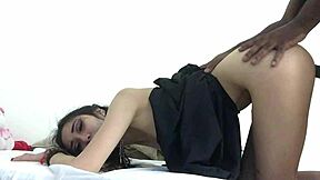 Eva Yi Takes BBC Doggystyle Thrusts