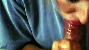 Amateur wife performs sloppy blowjob on webcam