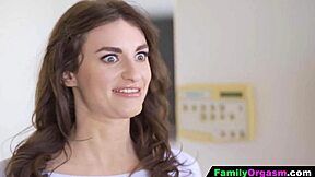 Hey, stepdad, meet my boyfriend! Wanna see how we get down with fingering and more?