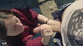 amateur whore craves outdoor cock for deepthroat with random guy