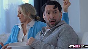 college girl madi collins craves cum after deepthroat and wild riding action.