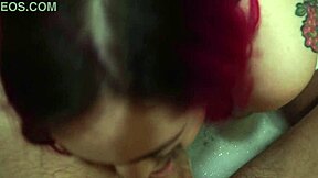 sexy teen redhead girlfriend addicted to sucking cocks, moaning in homemade pov scene