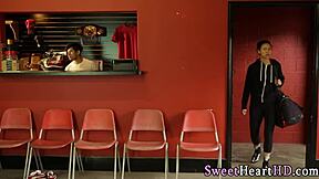 I'm a teen lesbian tasting mature cougar box in heels. It's a wild 3some with small-titted babes in high definition!