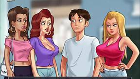 Summertime Saga 101: Blonde College Girl Adventures