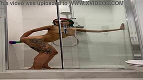 Hey Roxy, why you touching yourself naked in the shower?