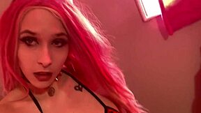 Hot Goth Teen Strips Down in Wild Halloween Tease for Ultimate Seduction