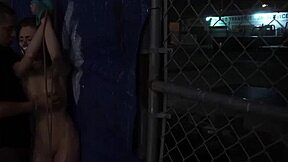 Anya Olsen endures extreme rough missionary sex in public outdoor fuckfest