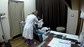 damn, dr tampa checks rina arems in wild yearly exam!