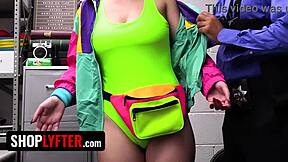 Shoplifter busted! Taken to backroom for intense questioning over sneaky antics