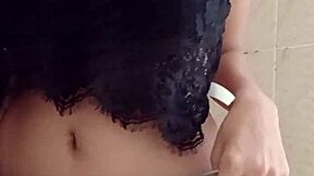 Did you see the teen girl flashing her wet pussy in the shower?