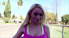 Madison Scott's small tits bounce as she gets fucked doggystyle by me.