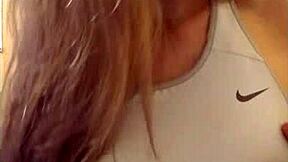 Young Lonely Blond Masturbates Hard Until She Cums