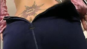 I'm a teen sucking two cocks and getting fucked by both