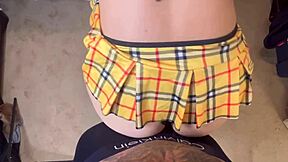 Stepdad stretches my tight 18-year-old pussy with creampies.