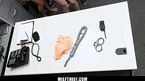 i’m forced to suck officer’s dick under milf’s watch