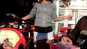 Jenny, wanna destroy this hot Spanish babe’s pussy and ass with me?