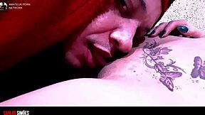 Morena novinha with delicious ass and her fit boyfriend with big thick cock in fitness lingerie