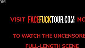 sexy blonde teen 18+ used for brutal face fuck, heart racing upside down