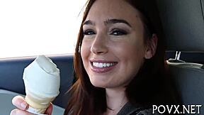 jodi taylor fucks hard in pov, sloppy blowjob on perfect body!