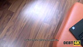 debt4k, student babe bent over for rent with no job! 😓