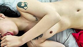 19-year-old Thai teen sucks first foreign cock hard