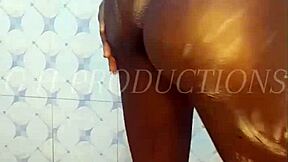 Can this skinny teen slut handle standing doggy in the shower?