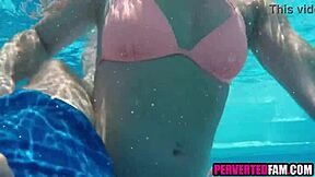 Step Mom Banged Hard By Pool - Shocking Taboo!