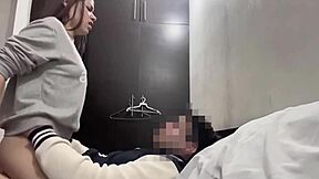 roomie teen shares dorm with roommate