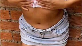 Young 18 Latina’s first homemade ass-breaking bet