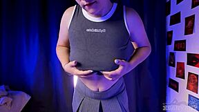 I loved how my stepdaughter teased my cock with her tits.