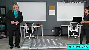 i give wet nuru massage with my big tits - evan stone nina white