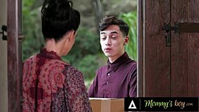 mommys boy - pawg masseuse milf india summer pleasures hung delivery boy with hot oiled doggy fuck