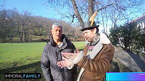 Easter Bunny Sluts Katy and Mia Stuffed in Taboo Egg Hunt