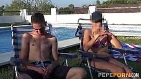 blonde babe makes her porn debut with a young rookie 😘