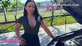 Lina Nakamura gets caught fucking on the street.